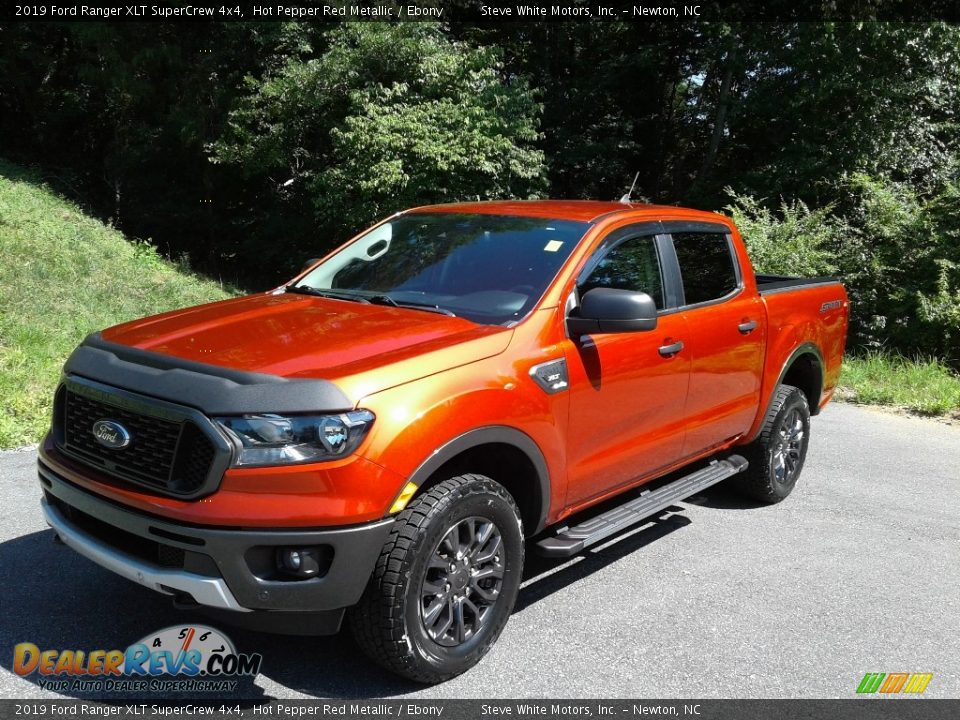 2019 Ford Ranger XLT SuperCrew 4x4 Hot Pepper Red Metallic / Ebony Photo #3