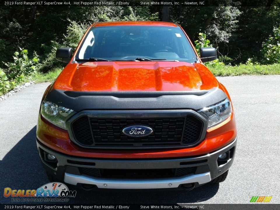 2019 Ford Ranger XLT SuperCrew 4x4 Hot Pepper Red Metallic / Ebony Photo #4