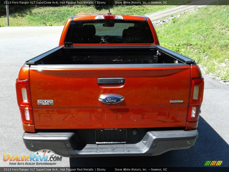 2019 Ford Ranger XLT SuperCrew 4x4 Hot Pepper Red Metallic / Ebony Photo #8