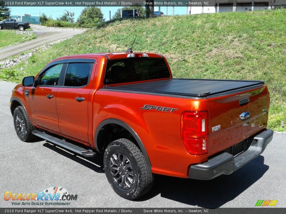 2019 Ford Ranger XLT SuperCrew 4x4 Hot Pepper Red Metallic / Ebony Photo #10