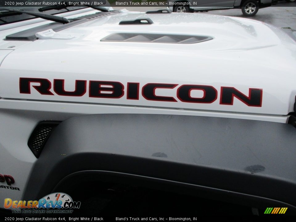 2020 Jeep Gladiator Rubicon 4x4 Bright White / Black Photo #31