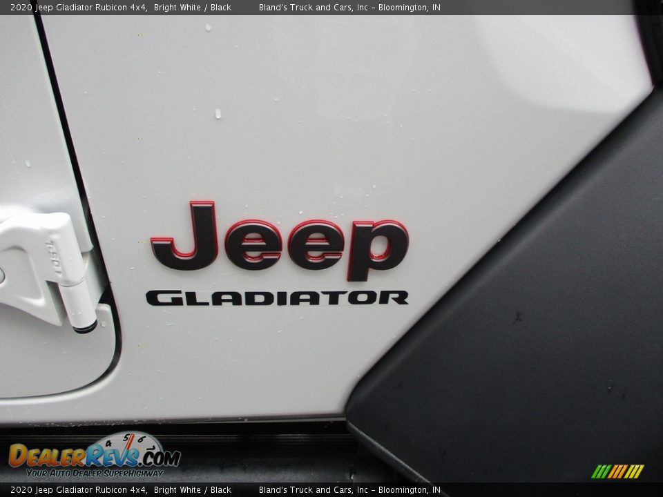 2020 Jeep Gladiator Rubicon 4x4 Bright White / Black Photo #32