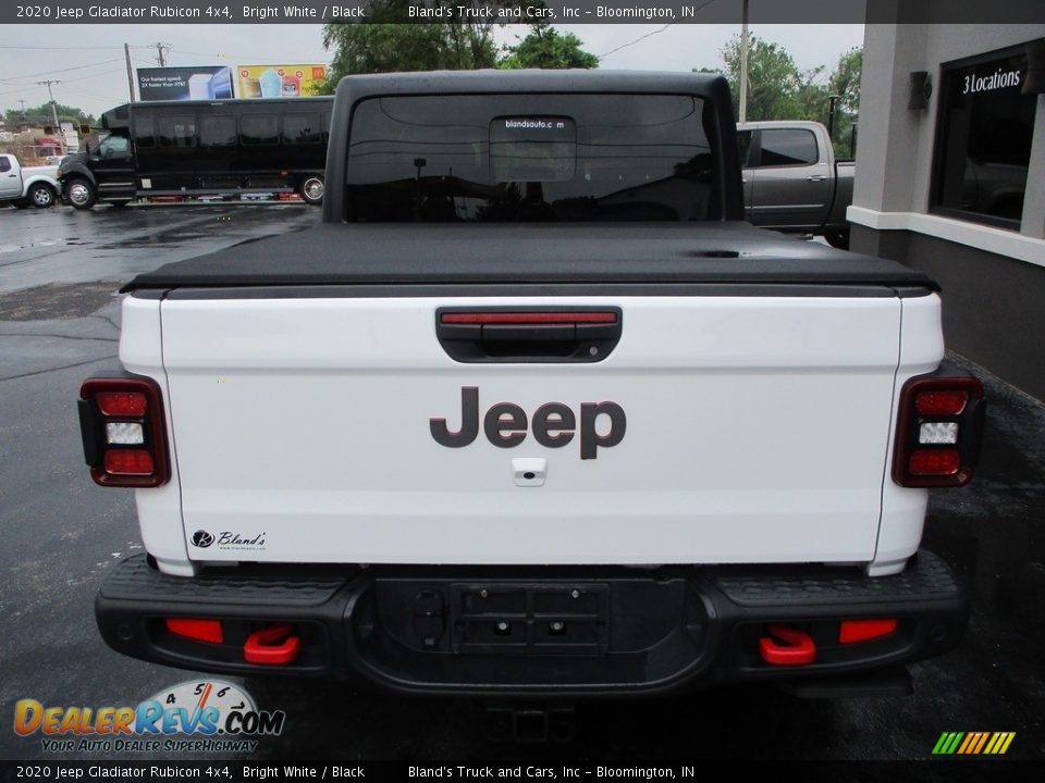 2020 Jeep Gladiator Rubicon 4x4 Bright White / Black Photo #33