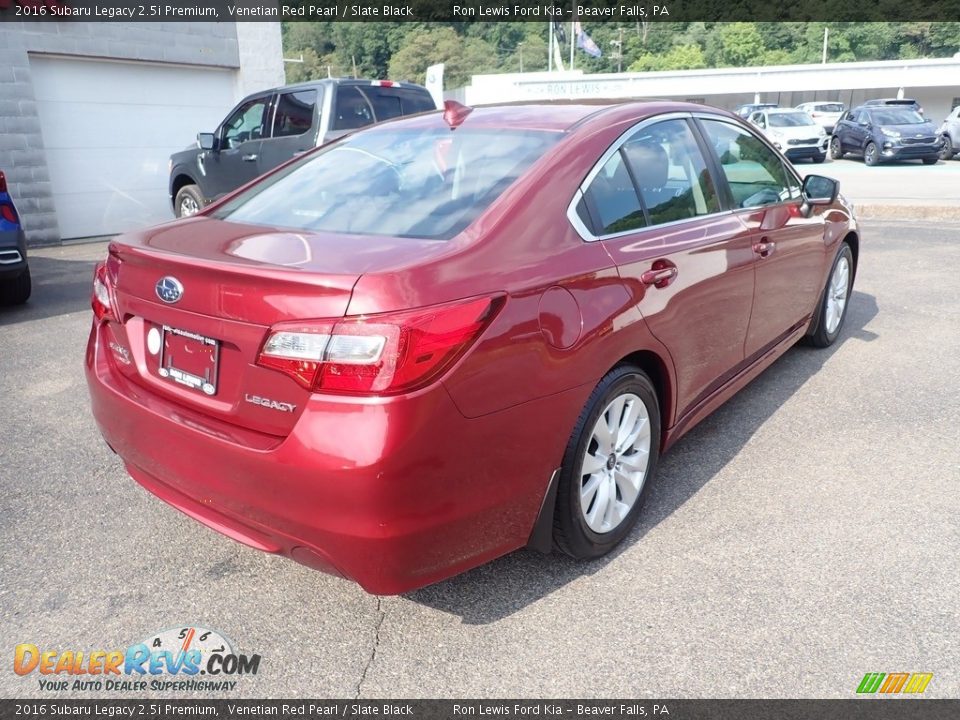 2016 Subaru Legacy 2.5i Premium Venetian Red Pearl / Slate Black Photo #2