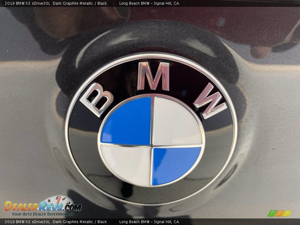 2019 BMW X3 sDrive30i Dark Graphite Metallic / Black Photo #10