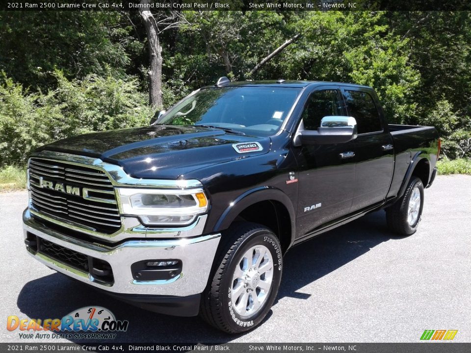 2021 Ram 2500 Laramie Crew Cab 4x4 Diamond Black Crystal Pearl / Black Photo #2