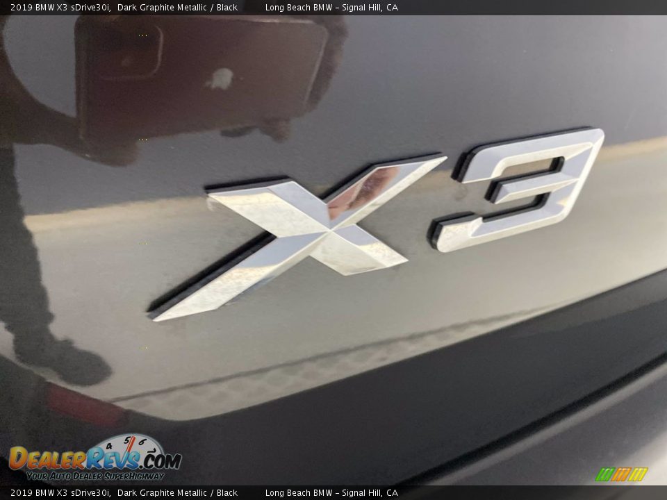 2019 BMW X3 sDrive30i Dark Graphite Metallic / Black Photo #11