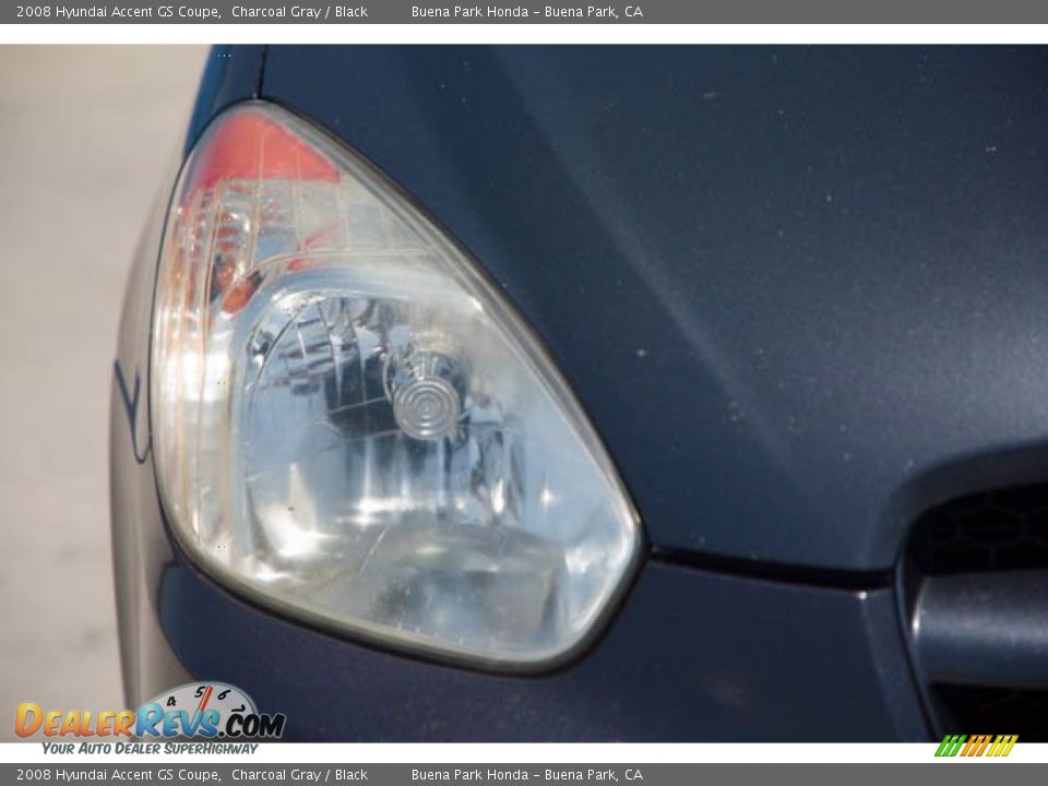 2008 Hyundai Accent GS Coupe Charcoal Gray / Black Photo #8