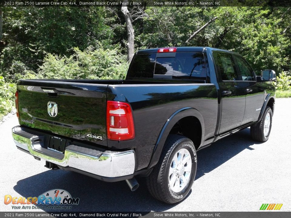 2021 Ram 2500 Laramie Crew Cab 4x4 Diamond Black Crystal Pearl / Black Photo #6