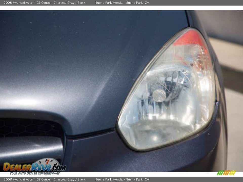 2008 Hyundai Accent GS Coupe Charcoal Gray / Black Photo #9