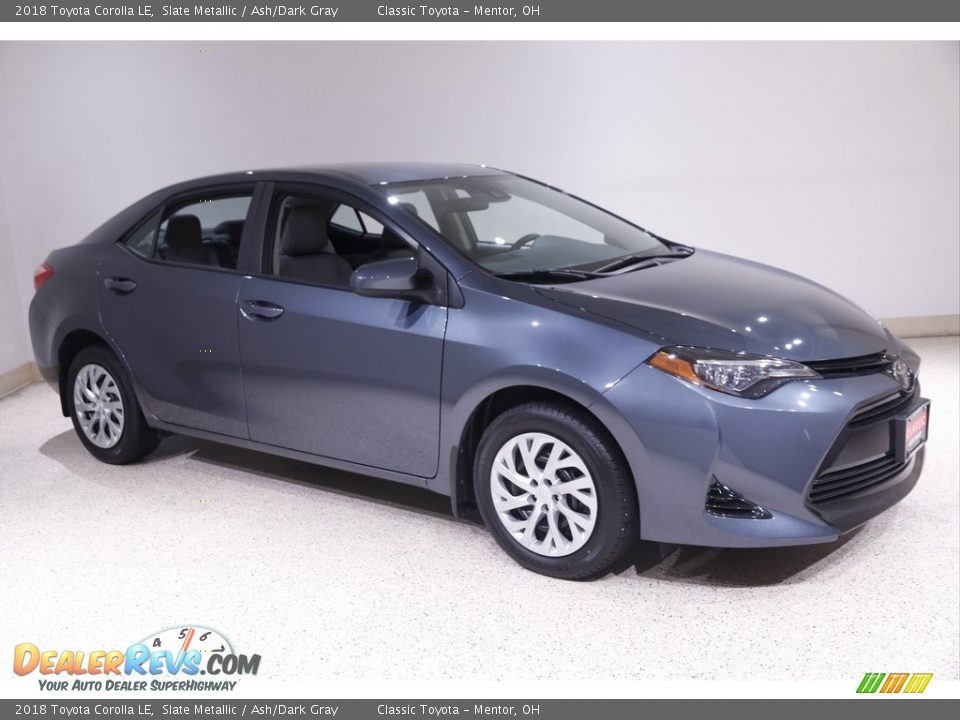 2018 Toyota Corolla LE Slate Metallic / Ash/Dark Gray Photo #1