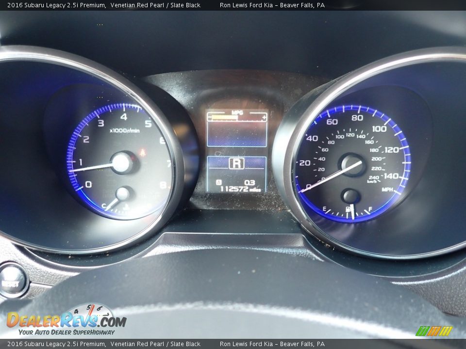 2016 Subaru Legacy 2.5i Premium Gauges Photo #20