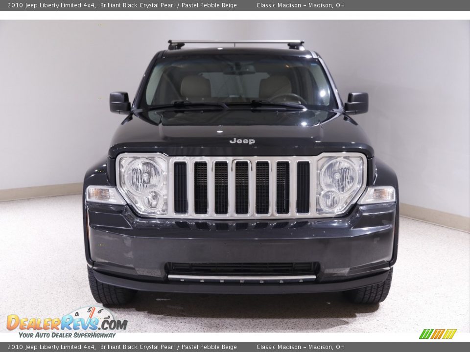 2010 Jeep Liberty Limited 4x4 Brilliant Black Crystal Pearl / Pastel Pebble Beige Photo #2