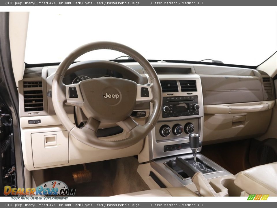2010 Jeep Liberty Limited 4x4 Brilliant Black Crystal Pearl / Pastel Pebble Beige Photo #6