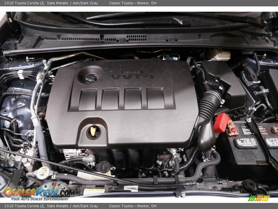 2018 Toyota Corolla LE Slate Metallic / Ash/Dark Gray Photo #17