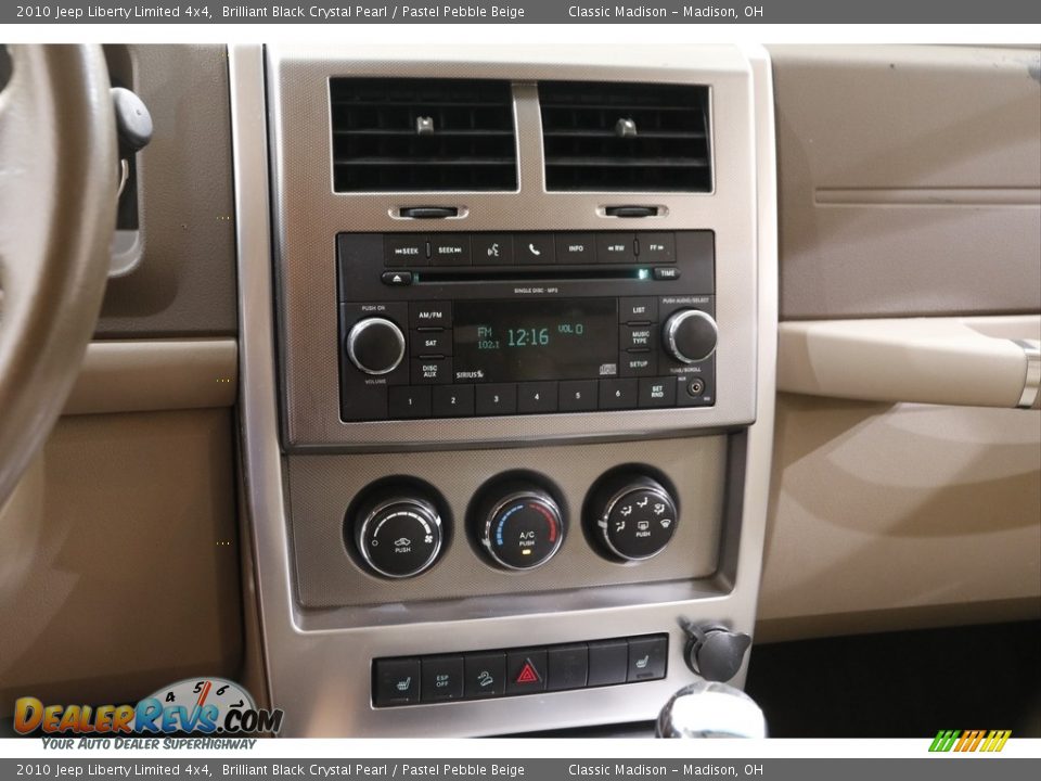2010 Jeep Liberty Limited 4x4 Brilliant Black Crystal Pearl / Pastel Pebble Beige Photo #9