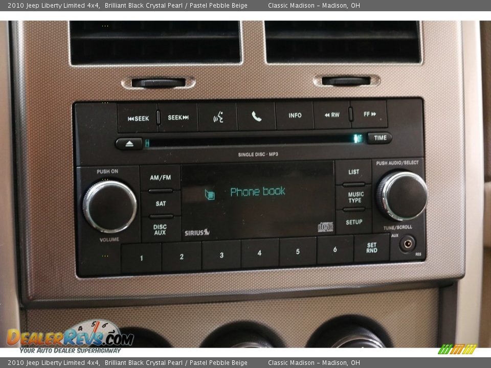 2010 Jeep Liberty Limited 4x4 Brilliant Black Crystal Pearl / Pastel Pebble Beige Photo #10