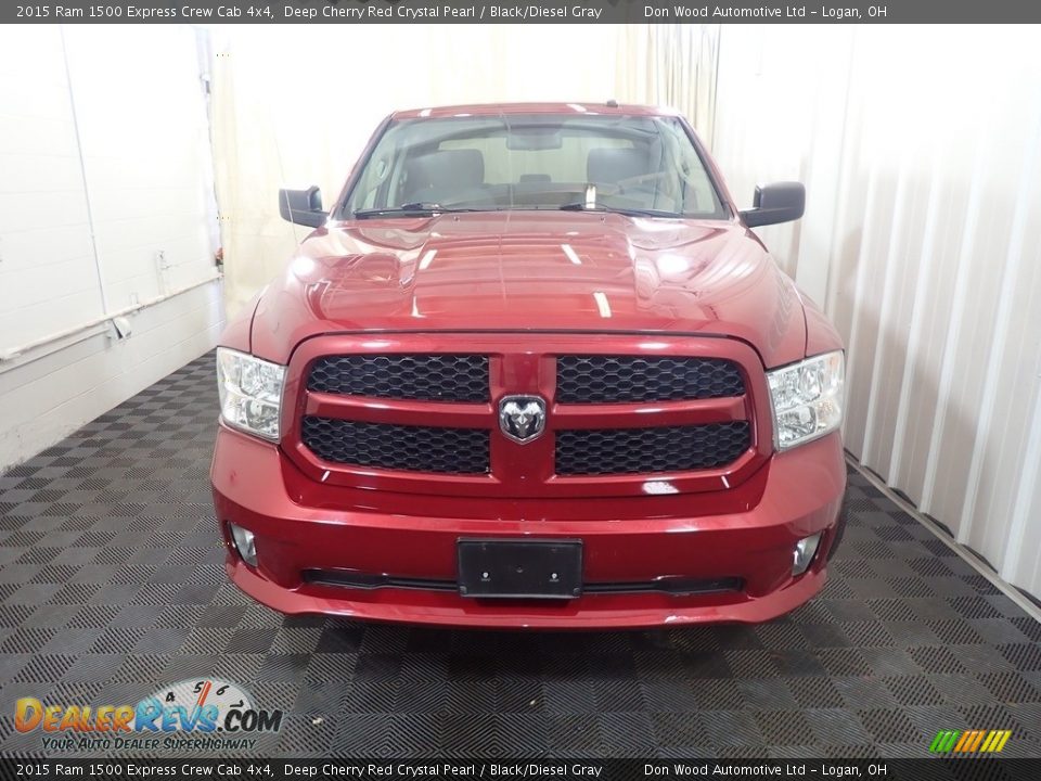 2015 Ram 1500 Express Crew Cab 4x4 Deep Cherry Red Crystal Pearl / Black/Diesel Gray Photo #5