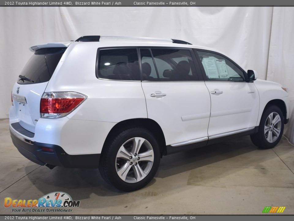 2012 Toyota Highlander Limited 4WD Blizzard White Pearl / Ash Photo #2