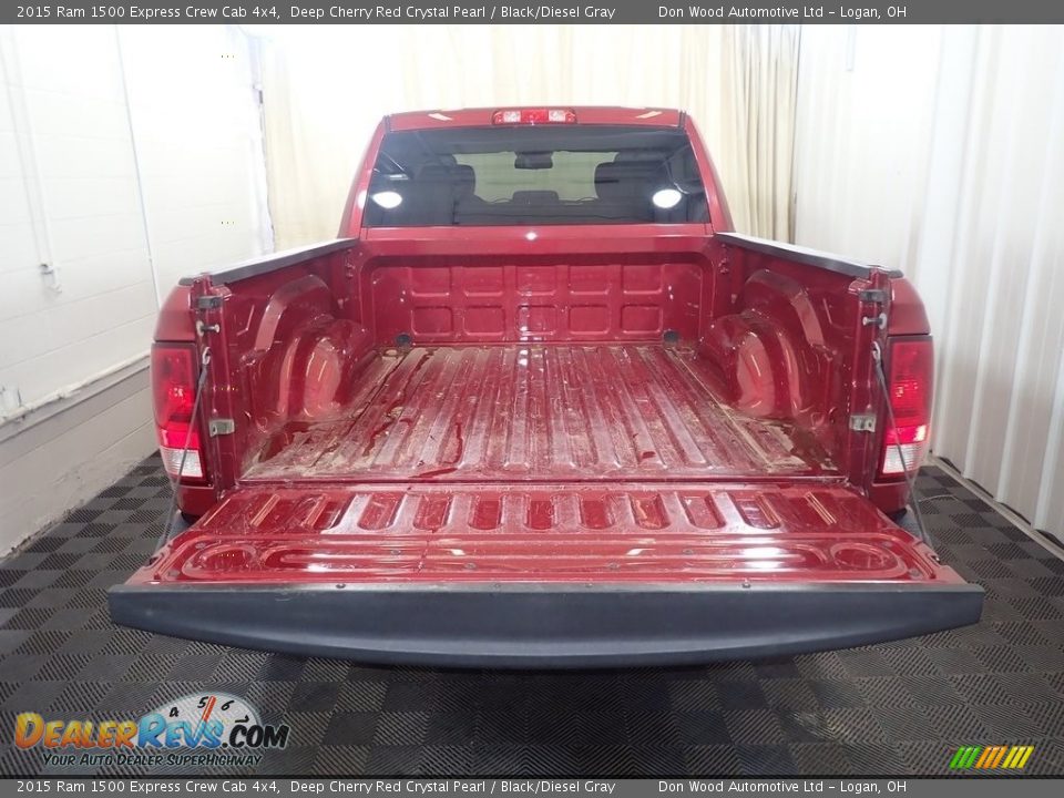 2015 Ram 1500 Express Crew Cab 4x4 Deep Cherry Red Crystal Pearl / Black/Diesel Gray Photo #12