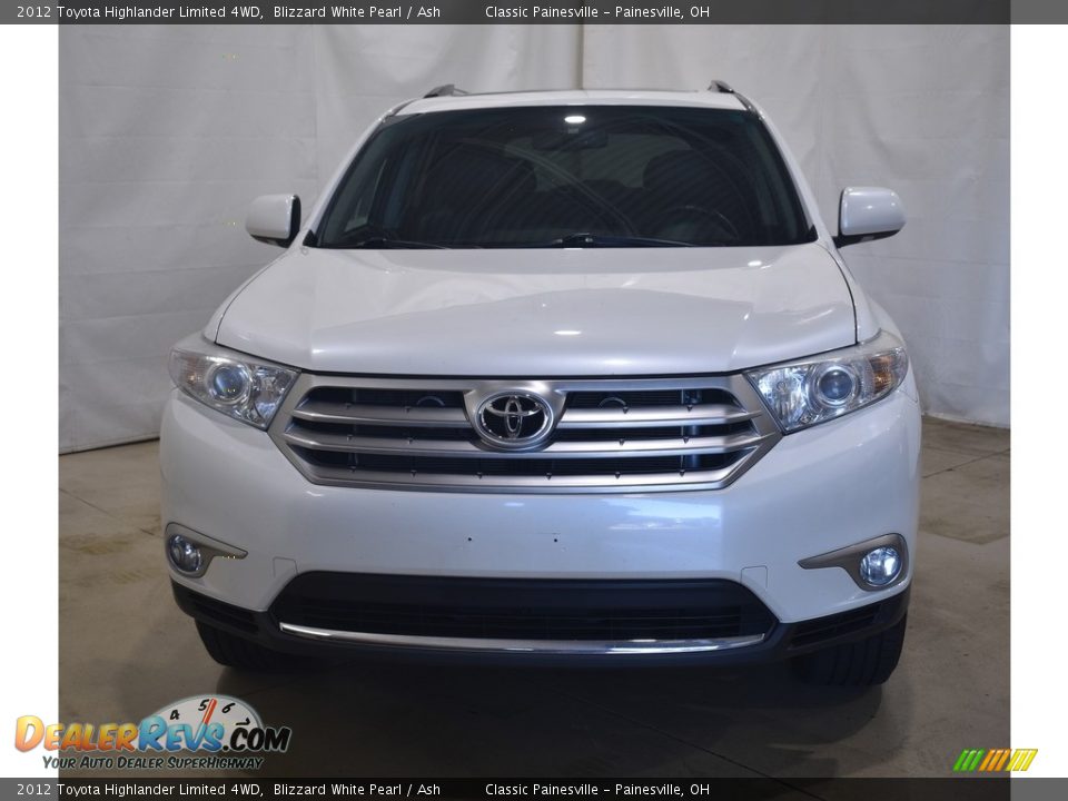 2012 Toyota Highlander Limited 4WD Blizzard White Pearl / Ash Photo #4