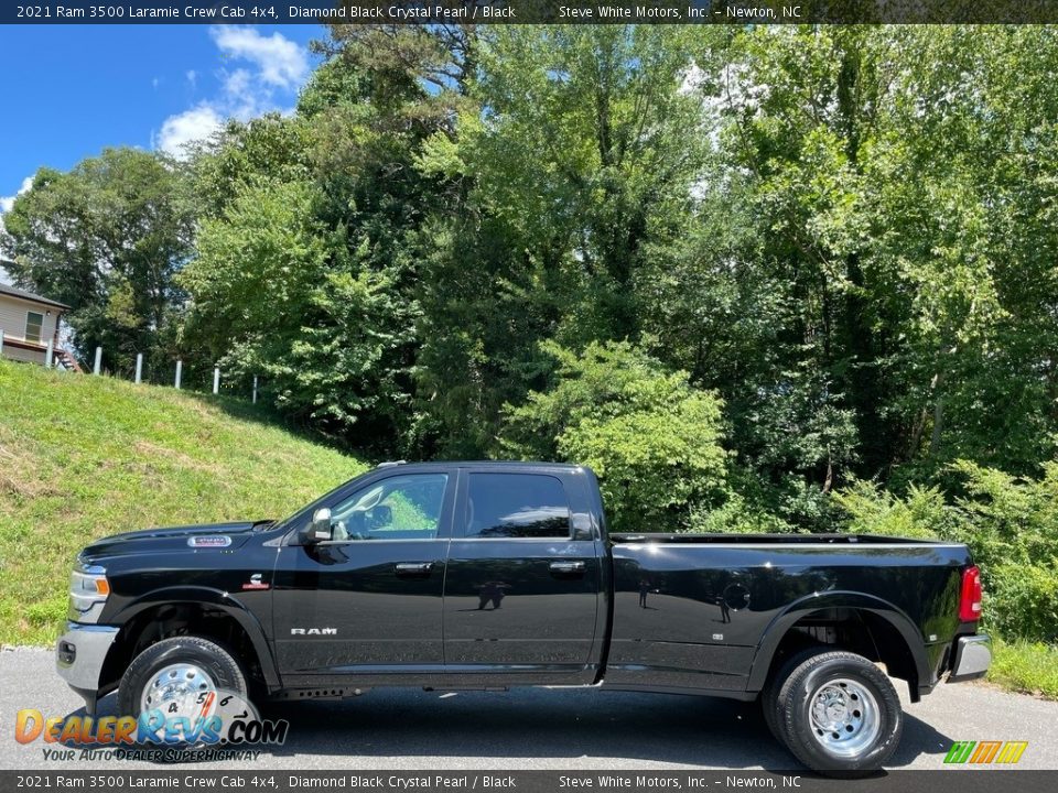 2021 Ram 3500 Laramie Crew Cab 4x4 Diamond Black Crystal Pearl / Black Photo #1