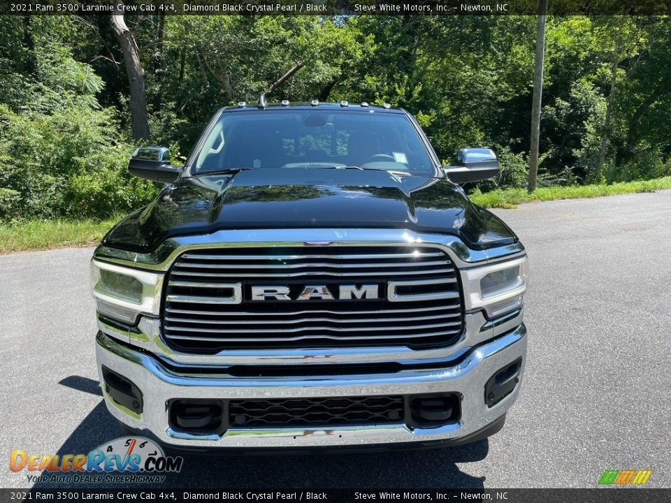 2021 Ram 3500 Laramie Crew Cab 4x4 Diamond Black Crystal Pearl / Black Photo #3