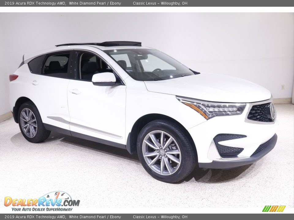 2019 Acura RDX Technology AWD White Diamond Pearl / Ebony Photo #1