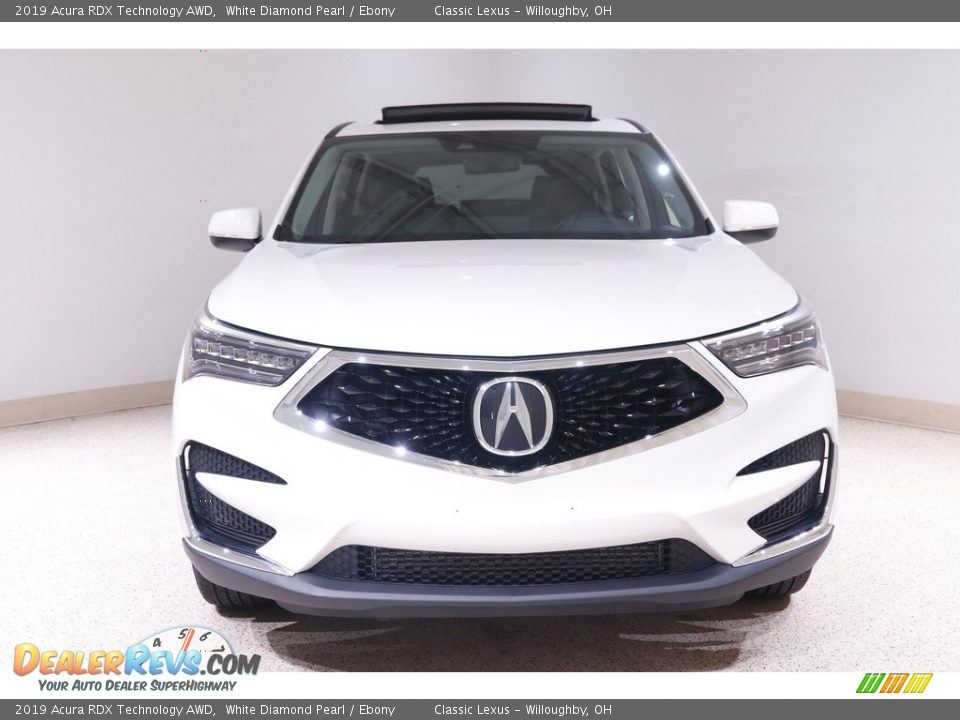 2019 Acura RDX Technology AWD White Diamond Pearl / Ebony Photo #2