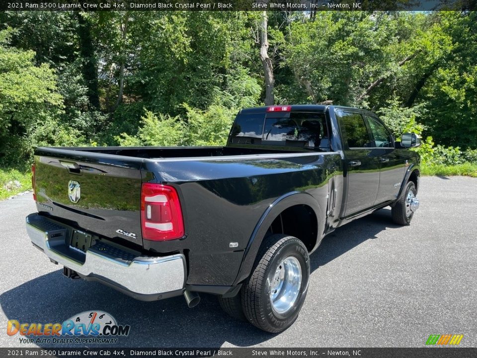 2021 Ram 3500 Laramie Crew Cab 4x4 Diamond Black Crystal Pearl / Black Photo #6