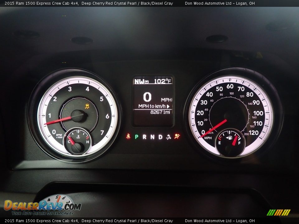 2015 Ram 1500 Express Crew Cab 4x4 Gauges Photo #24