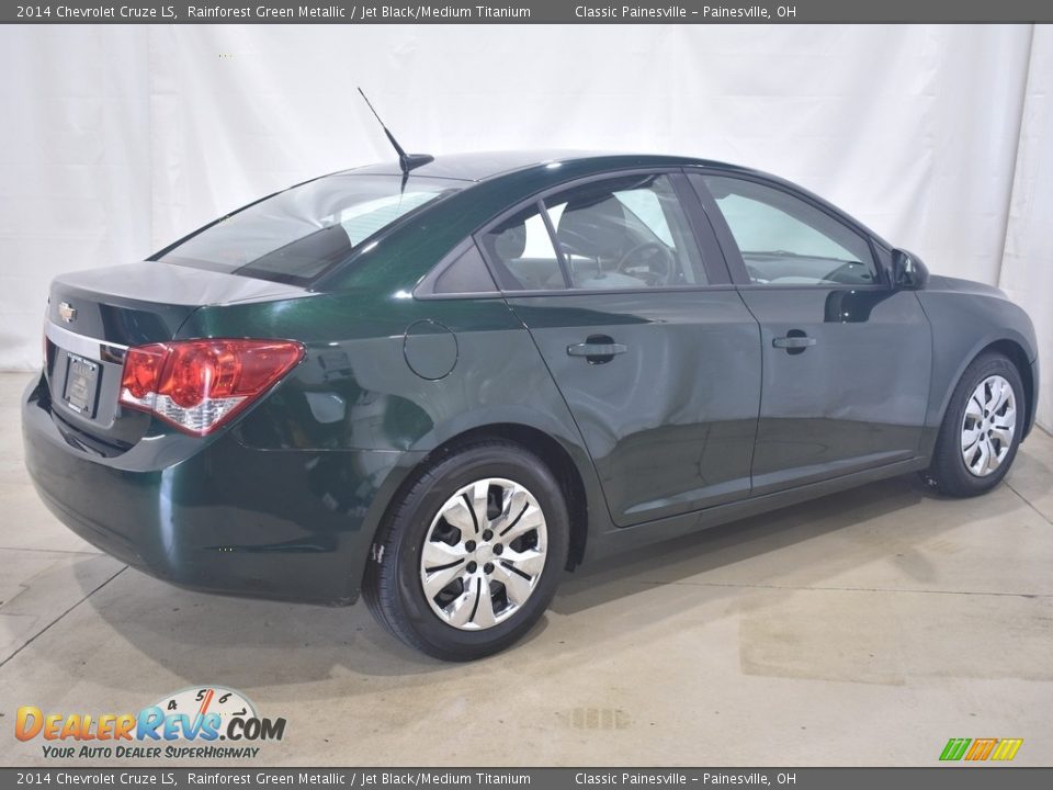 2014 Chevrolet Cruze LS Rainforest Green Metallic / Jet Black/Medium Titanium Photo #2