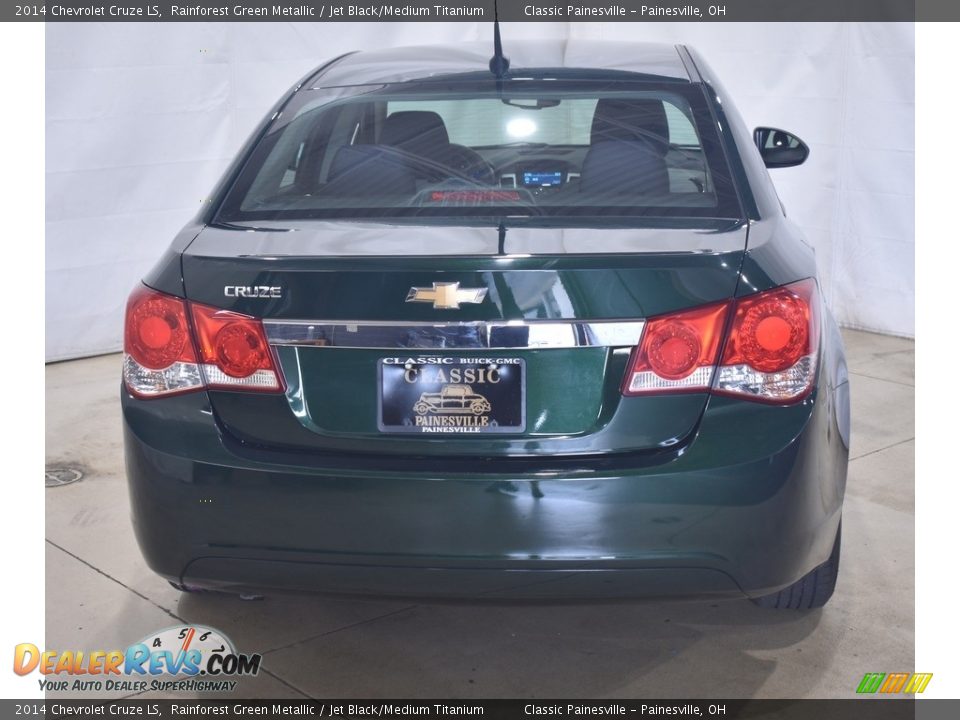 2014 Chevrolet Cruze LS Rainforest Green Metallic / Jet Black/Medium Titanium Photo #3