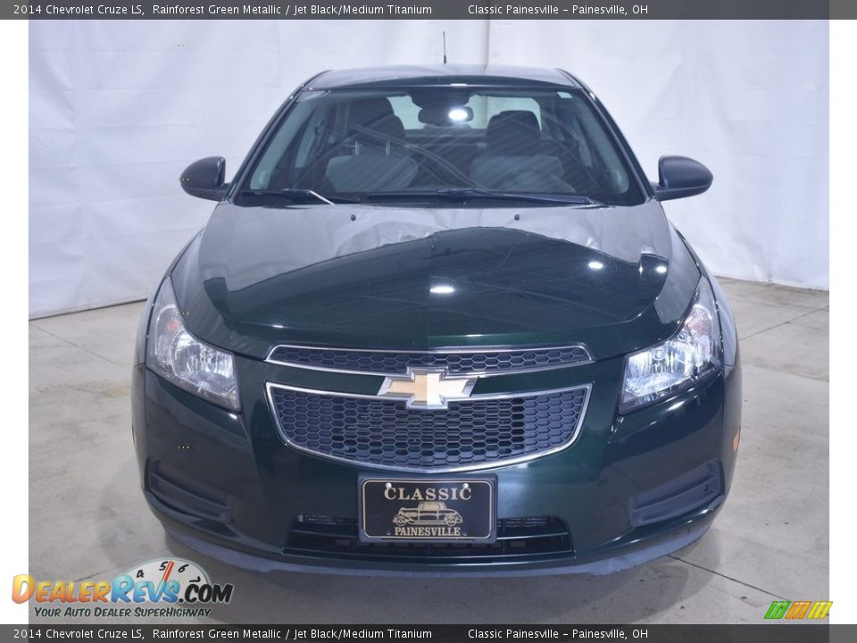 2014 Chevrolet Cruze LS Rainforest Green Metallic / Jet Black/Medium Titanium Photo #4