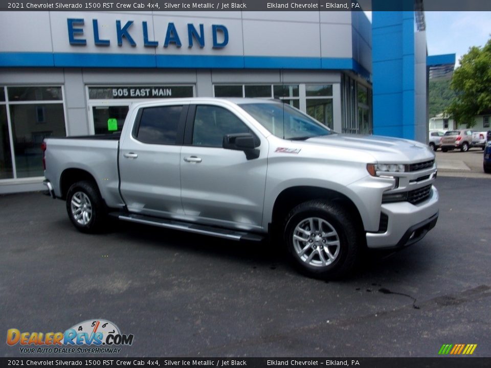 2021 Chevrolet Silverado 1500 RST Crew Cab 4x4 Silver Ice Metallic / Jet Black Photo #1