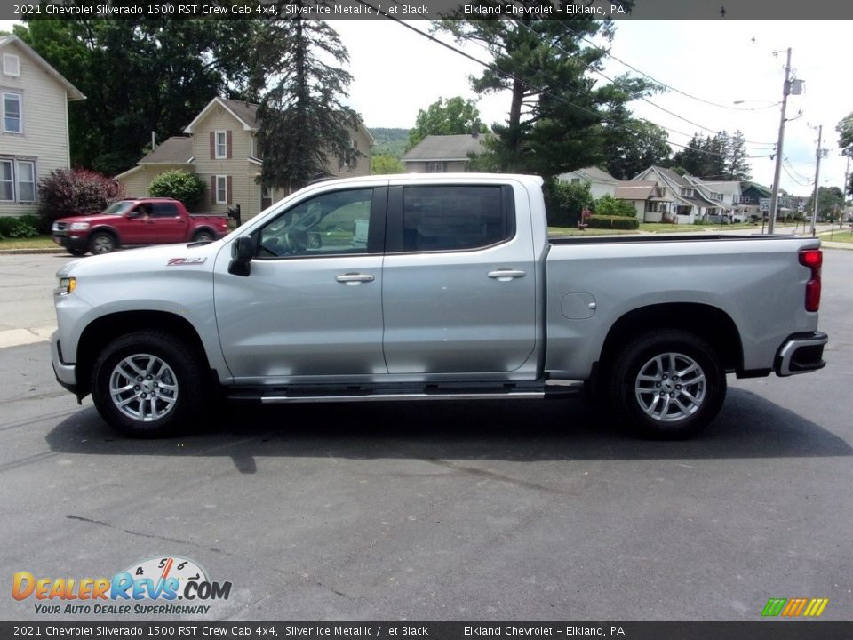 2021 Chevrolet Silverado 1500 RST Crew Cab 4x4 Silver Ice Metallic / Jet Black Photo #6