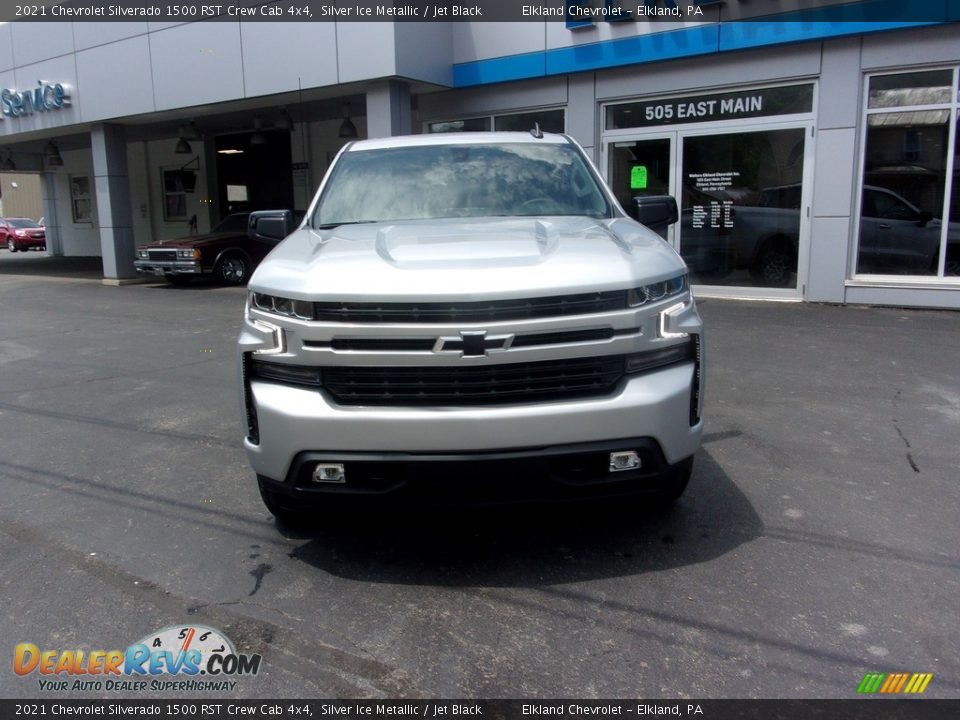 2021 Chevrolet Silverado 1500 RST Crew Cab 4x4 Silver Ice Metallic / Jet Black Photo #8