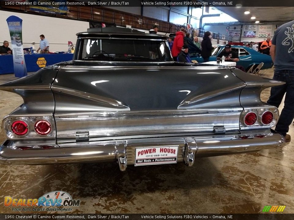 1960 Chevrolet El Camino Custom Restomod Dark Silver / Black/Tan Photo #4