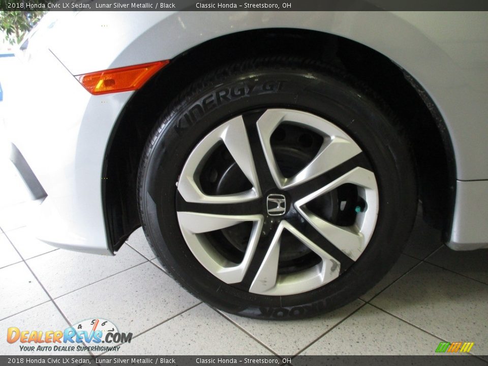 2018 Honda Civic LX Sedan Lunar Silver Metallic / Black Photo #9