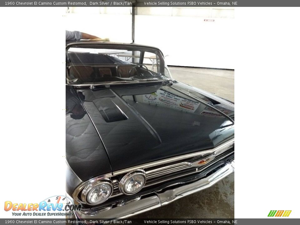 1960 Chevrolet El Camino Custom Restomod Dark Silver / Black/Tan Photo #10