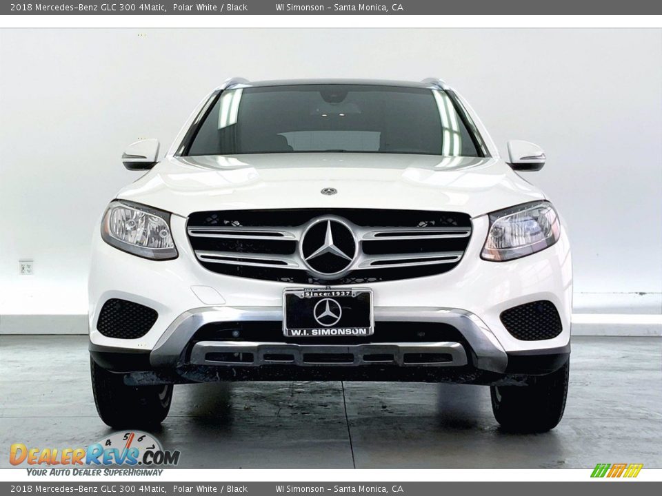 2018 Mercedes-Benz GLC 300 4Matic Polar White / Black Photo #2