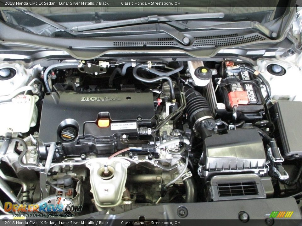 2018 Honda Civic LX Sedan Lunar Silver Metallic / Black Photo #11