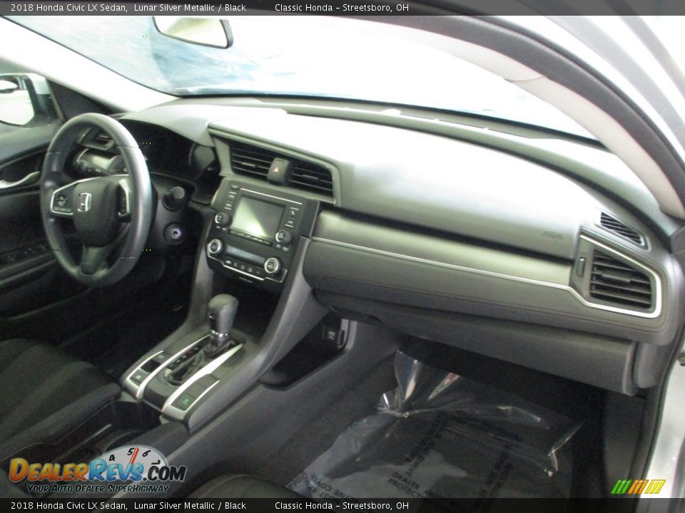 2018 Honda Civic LX Sedan Lunar Silver Metallic / Black Photo #14