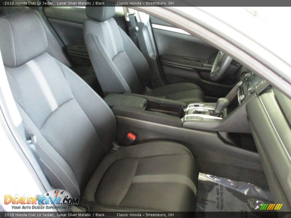 2018 Honda Civic LX Sedan Lunar Silver Metallic / Black Photo #15