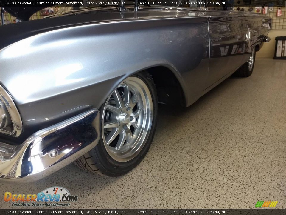 1960 Chevrolet El Camino Custom Restomod Dark Silver / Black/Tan Photo #17