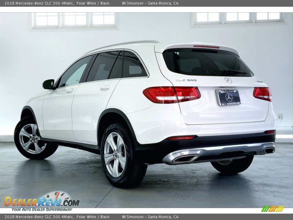 2018 Mercedes-Benz GLC 300 4Matic Polar White / Black Photo #10