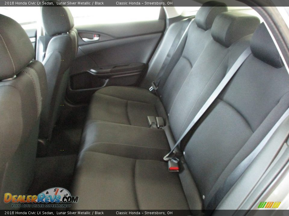 2018 Honda Civic LX Sedan Lunar Silver Metallic / Black Photo #19