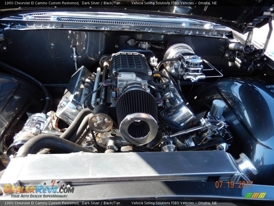 1960 Chevrolet El Camino Custom Restomod Dark Silver / Black/Tan Photo #20