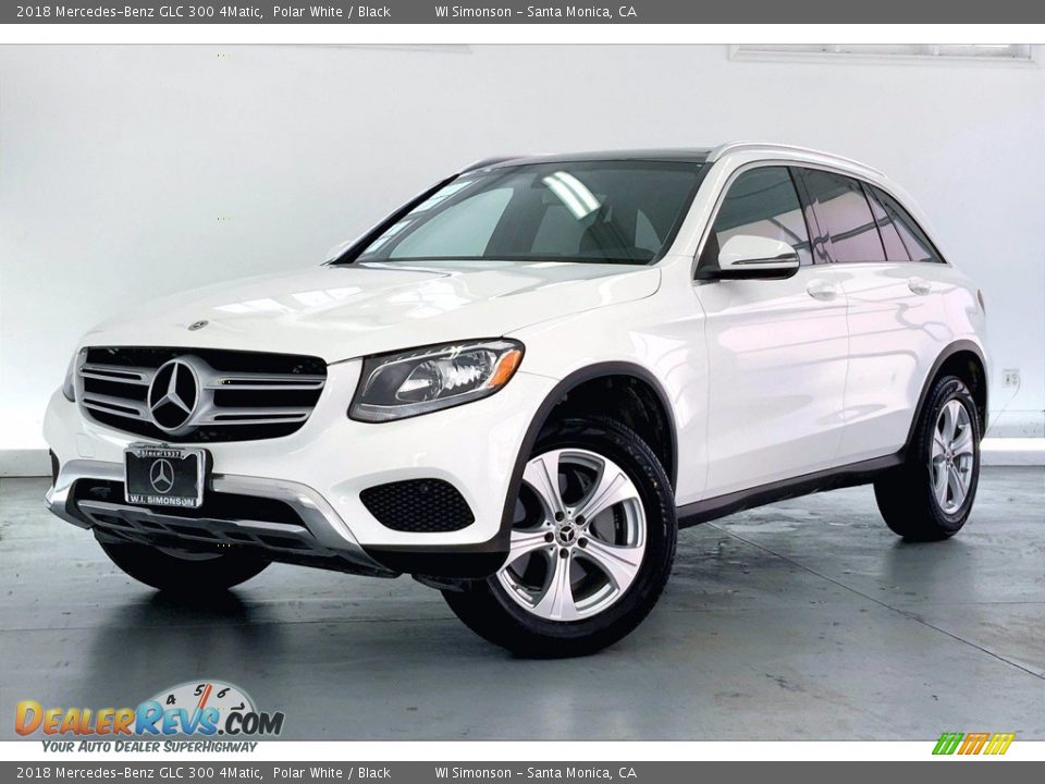 2018 Mercedes-Benz GLC 300 4Matic Polar White / Black Photo #12