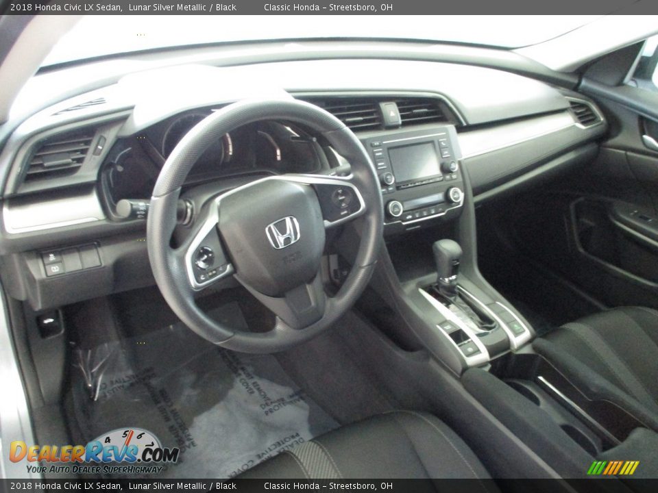 2018 Honda Civic LX Sedan Lunar Silver Metallic / Black Photo #21